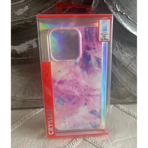 Crystal Phone Case iPhone 13 / 13 Pro Tie Dye Rhinestone Protective Cover -New - Zdjęcie 1 z 4