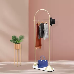 Clothing Rack Gold Clothes Rack Portable Heavy Duty Small Clothing Rack Modern - Picture 1 of 10
