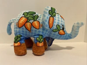 POP ART SOFT ELEPHANT Bunny Wabbit 5” - 6” BEAN BAG PLUSH Carrot loop - Picture 1 of 8
