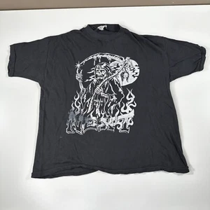 Vintage 1980s NEXT Grim Reaper Metal Grunge Shirt Large - Picture 1 of 6