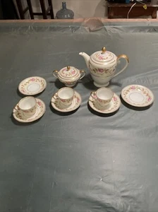 Albion China Teetasse Krug Milchkännchen Set Rosa Gold Made In Japan Top - Bild 1 von 6