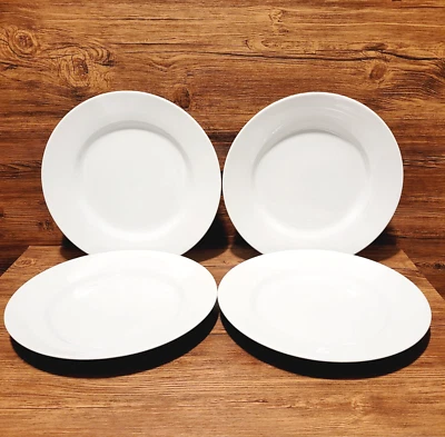 Pottery Barn Great White Traditional Charger Plates Chop Plates 12.25" Set of 4 - Image 1 of 4