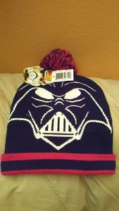 STARWARS- DARTH VADER POMP BEANIE - Picture 1 of 3