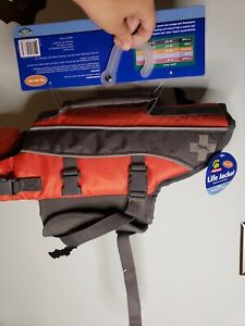 Top Paw Dog Life Jacket Reflective Adjustable Flotation Device Water Small Puppy