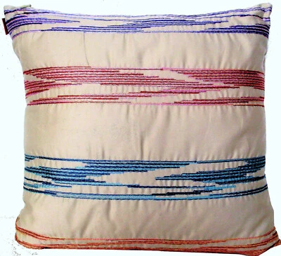 FUNDA COJÍN MISSONI HOME BORDADA ALGODÓN SATÉN 16x16in 40x40cm NELLY 100 Foto 1 de 4