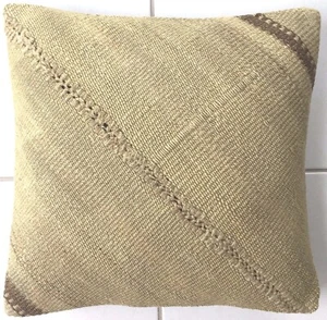 Kelim Kissen Alte Orientalisches Handgewebte Grün Old Pillow Almohad a Cushion - Bild 1 von 5