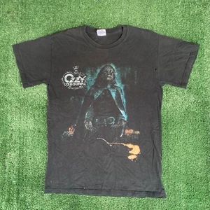 Vintage Y2K Ozzy Osbourne Shirt Punk Black Rain Tour Concert Metal Band Tee - Picture 1 of 7
