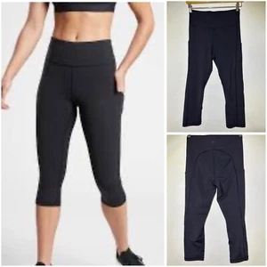 Athleta Ultimate Stash Pocket Capri Black Leggings Size Small - Picture 1 of 12