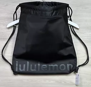 Lululemon Lightweight Gym Sack 13 Liter One Size Black Graphite Grey 01378 - Picture 1 of 14