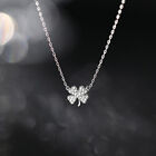 Four-leaf Clover Luck Leaves Chokers Necklace Crystal Pendant Chain Necklace