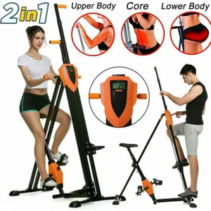 ANCHEER Vertical Climber Folding Compact Stair Exercise Machine Cardio Workout@ - Picture 1 of 33