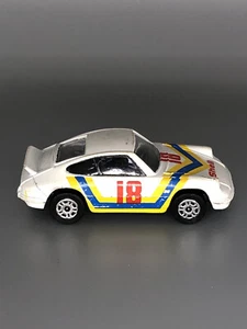 1985 VINTAGE CORGI PORSCHE CARRERA DIE CAST CAR WHITE 1/64 SCALE SHELL #18 - Picture 1 of 6