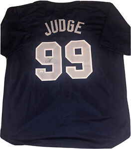 Aaron Judge AL Home Run King Signed New York Yankees Pro Style Jersey W/ COA