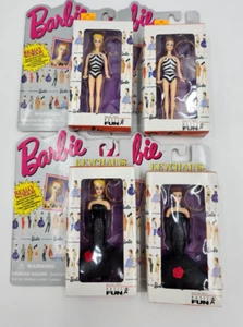 1995 BARBIE KEYCHAINS 4 PC LOT SEALED - Picture 1 of 9