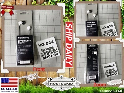 Auriculares Skullcandy Genuinos Sonido Sin Esfuerzo Plumín Blanco Negro Auriculares con Cable MIC1 Foto 1 de 4