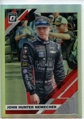 2020 Donruss Racing NASCAR Optic HOLO SILVER Parallel #55 John Hunter Nemechek - Image 1 of 2