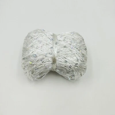 50g/1.76oz Hand Crochet & Knitting Sequin Sparkle Yarn Paillette Thread Line DIY - Image 1 of 4