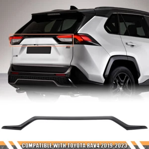 For RAV4 Glossy Black Rear Trunk Lid Molding Trim Tailgate Cover Trim 2019-2023 - Picture 1 of 11
