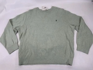 Polo Ralph Lauren Sweatshirt French Rib Men's XXL Mint Green Crew Neck NWT - Picture 1 of 4