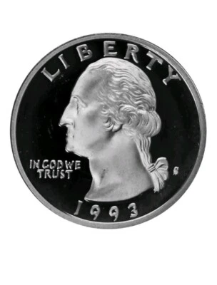 1993-S Washington Silver Proof Quarter  - Image 1 of 2
