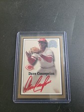 2000 Fleer Greats Of The Game Dave Concepcion SP Red Ink Autograph
