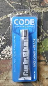 Code Blue Black Face Camo Paint No Glare Hunting Tactical Easy Apply/Clean .7oz - Picture 1 of 3
