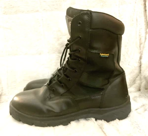 Stivali da lavoro tattici Skechers in pelle nera impermeabili da uomo taglia 13 misura larga - Foto 1 di 9