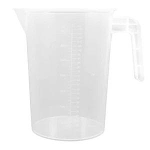 Taza mezcladora graduada de plástico PP transparente 3500 ml 125 FL OZ tarro cerveza casera - Imagen 1 de 5