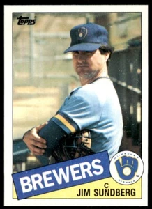 1985 Topps Jim Sundberg Milwaukee Brewers #446 - Picture 1 of 2