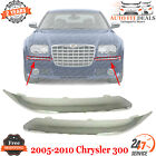 Front Bumper Molding Strip Chrome Left + Right Side For 2005 - 2010 Chrysler 300 Chrysler 300C