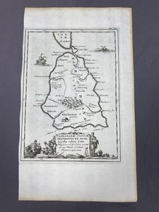 Tabula Asiae XII (The 12th And Last Asian Map) 1692 Antique Map Sri Lanka - Afbeelding 1 van 12