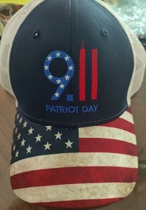 9.11 Patriot Day American Unisex Trucker Baseball Cap Hat Hook Loop Closure - Picture 1 of 9