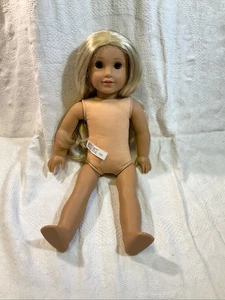 BAMBOLA AMERICAN GIRL 18" CAPELLI LUNGHI BIONDI OCCHI VERDI senza vestiti - Foto 1 di 9