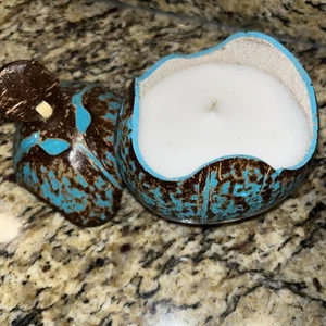 Decorative Kiandoru Natural Soy Wax Coconut Candle Coconut Shell Candle. - Picture 1 of 5