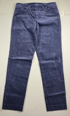 Pantalones Old Navy para mujer talla 4 azul terciopelo pixie tiro medio elásticos regulares  Foto 1 de 4