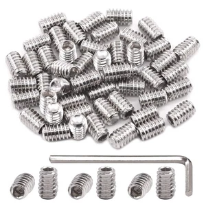 50 Stck. SAE Edelstahl Innensechskantschrauben Madenschraube Schrauben Sortiment... - Bild 1 von 7