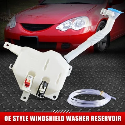 FOR 02-04 ACURA RSX OE STYLE WINDSHIELD WASHER FLUID RESERVOIR TANK W/ CAP+PUMP - Image 1 of 4