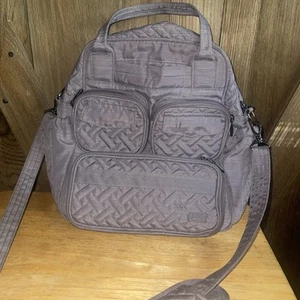 Lug Mini Puddle Jumper Diaper Bag Medium Gray Organizer Tote - Picture 1 of 11