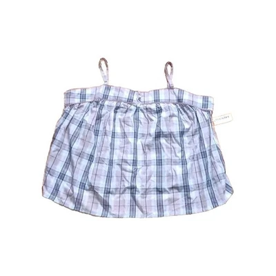 Новый с Ярлыками старый темно-синий клетку с бретелью через шею верхний размер XL - Изображение 1 из 4