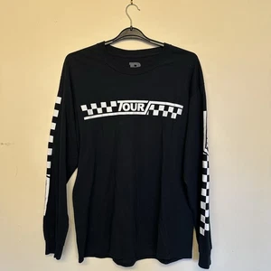 Justin Bieber 2017 World Tour T-Shirt Long Sleeved Black & White Large - Picture 1 of 9