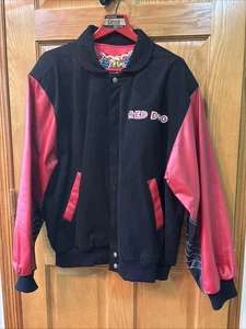 Vintage 90s Jeff Hamilton Red Dog Leather Jacket Excellent Condition - Picture 1 of 6