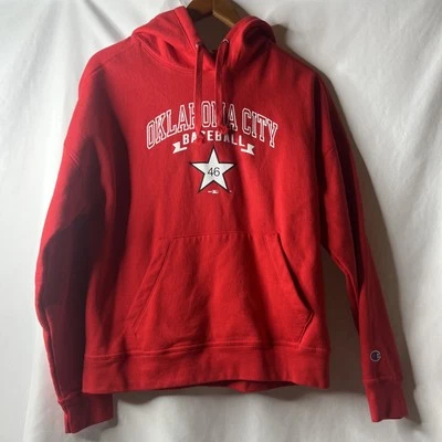 Женская бейсбольная красная толстовка с капюшоном Champion Large Oklahoma City College Sports - Изображение 1 из 4