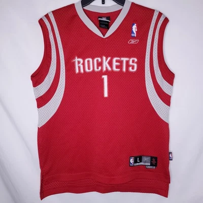 Camiseta Tracy McGrady Niños Grande Houston Rockets #1 Reebok Foto 1 de 4