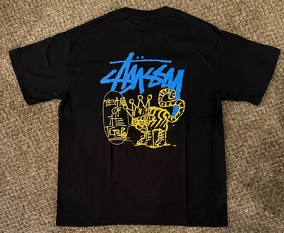 Stussy Shirt Year Of The Tiger Tee T Shirt XL Black Mens Double Sided Streetwear - Image 1 of 4