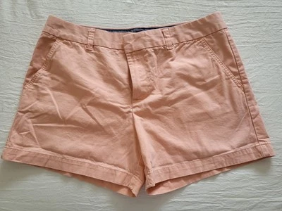 Pantalones Cortos Chinos Tommy Hilfiger Frente Plano Mujer 12 Coral 3.5" Entrepierna Elastizados Foto 1 de 4