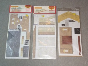 Hornby OO Cardboard Kits - Set of 3 - Country Station, Platform, Cabin ~ TS - Picture 1 of 4