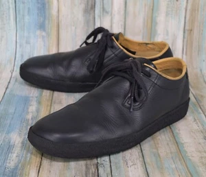 Clarks Ashcott Herren Schwarz Leder Stiefel Schuhe Größe 9,5 Wallabee - Bild 1 von 10