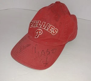Philadelphia Phillies Baseball signed Mütze Ballcap MLB - 5 Unterschriften Vintage - Bild 1 von 9