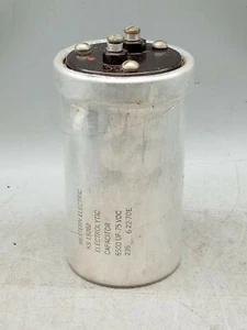 Western Electric ELECTROLYTIC CAPACITOR  6500 Uf - 75 VDC - Picture 1 of 7