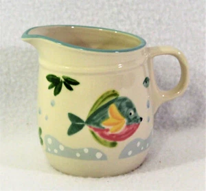 Studio Nova BARRIER REEF Pitcher Creamer Tropical Fish Beach Nautical 3.75" - Imagen 1 de 5